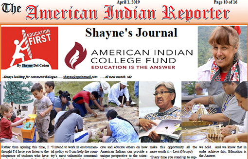 SHAYNE DEL COHEN NATIVE AMERICAN INDIAN NEWS COMMENTATOR